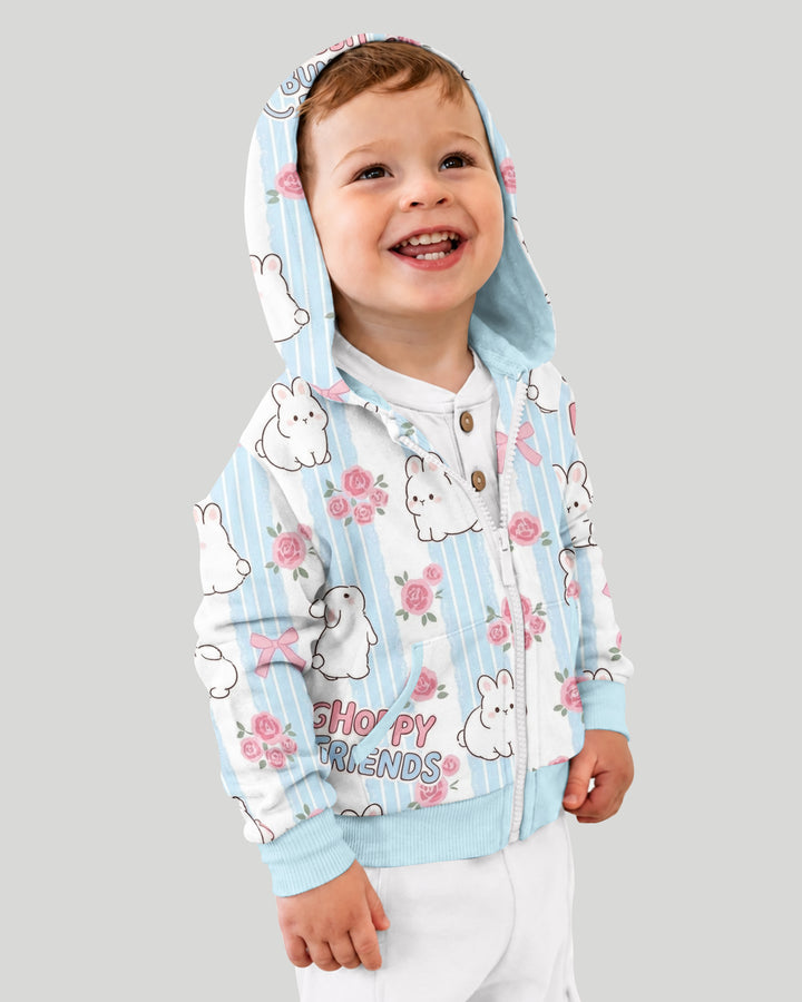 Hoppy Friends Bamboo Zip Hoodie