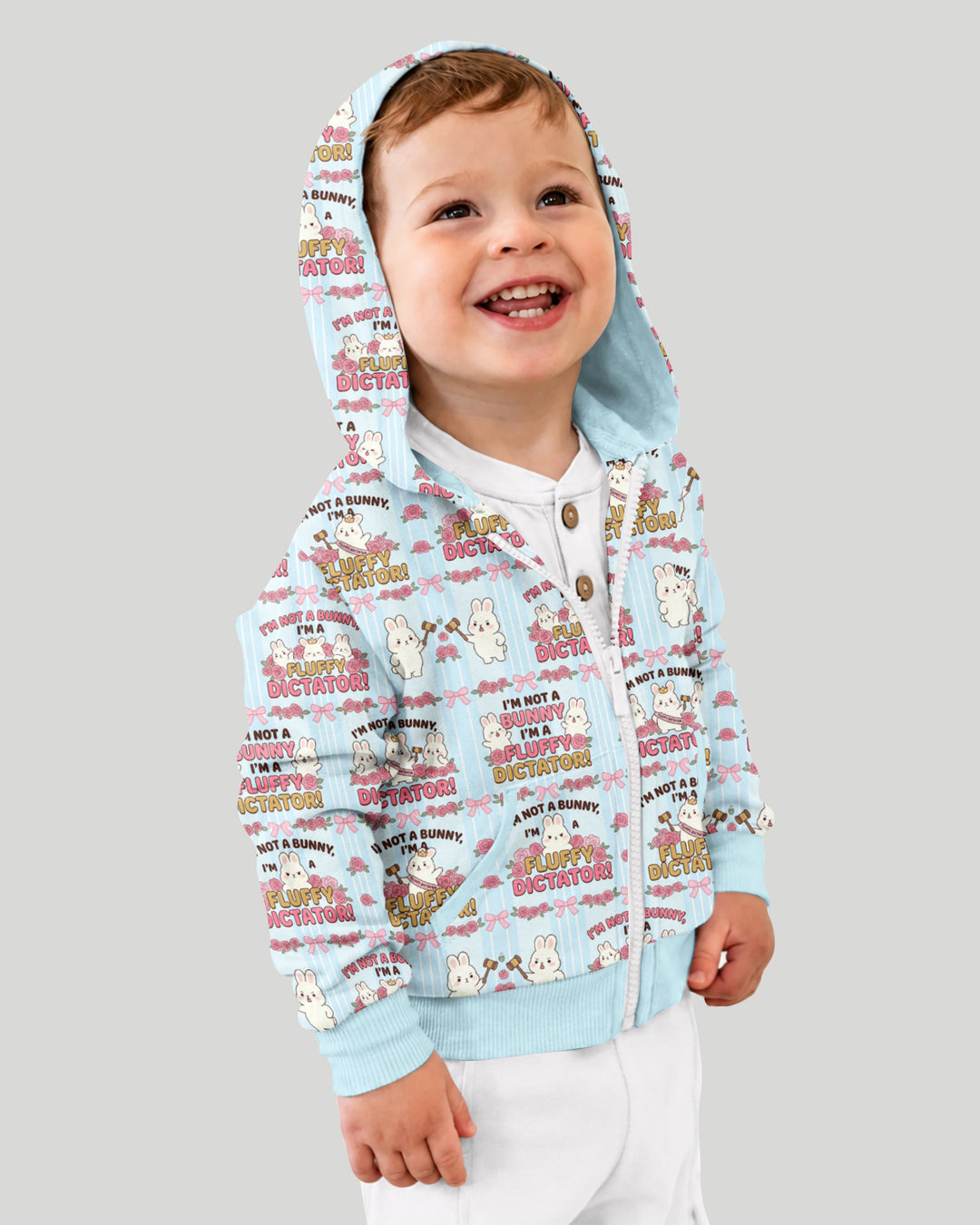 Bossy Bunny Bamboo Zip Hoodie