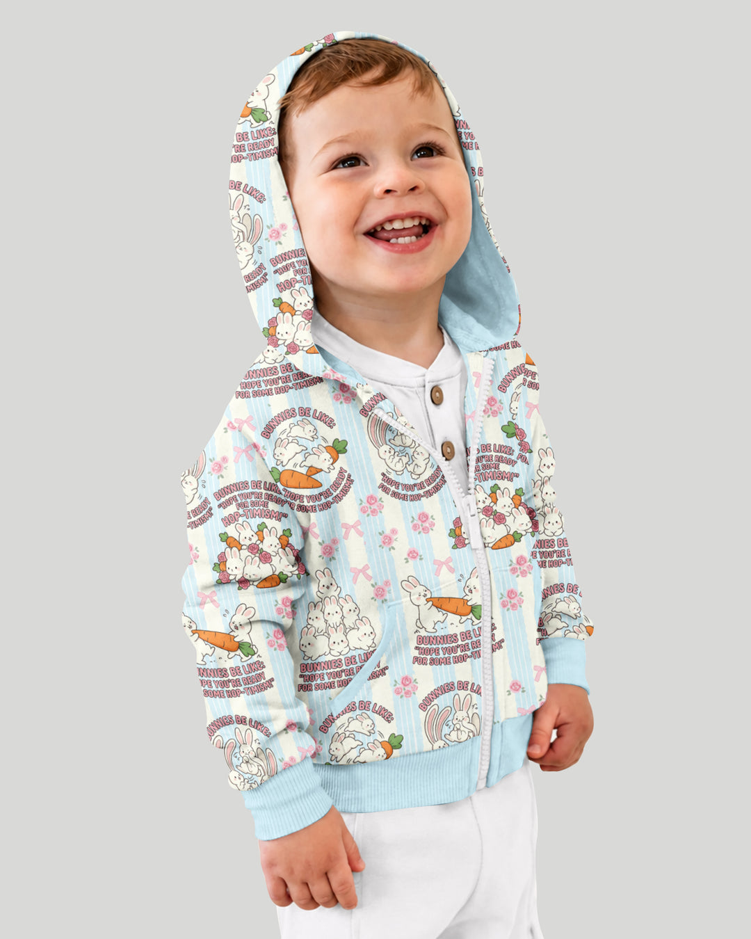 Hop-timism Bamboo Zip Hoodie