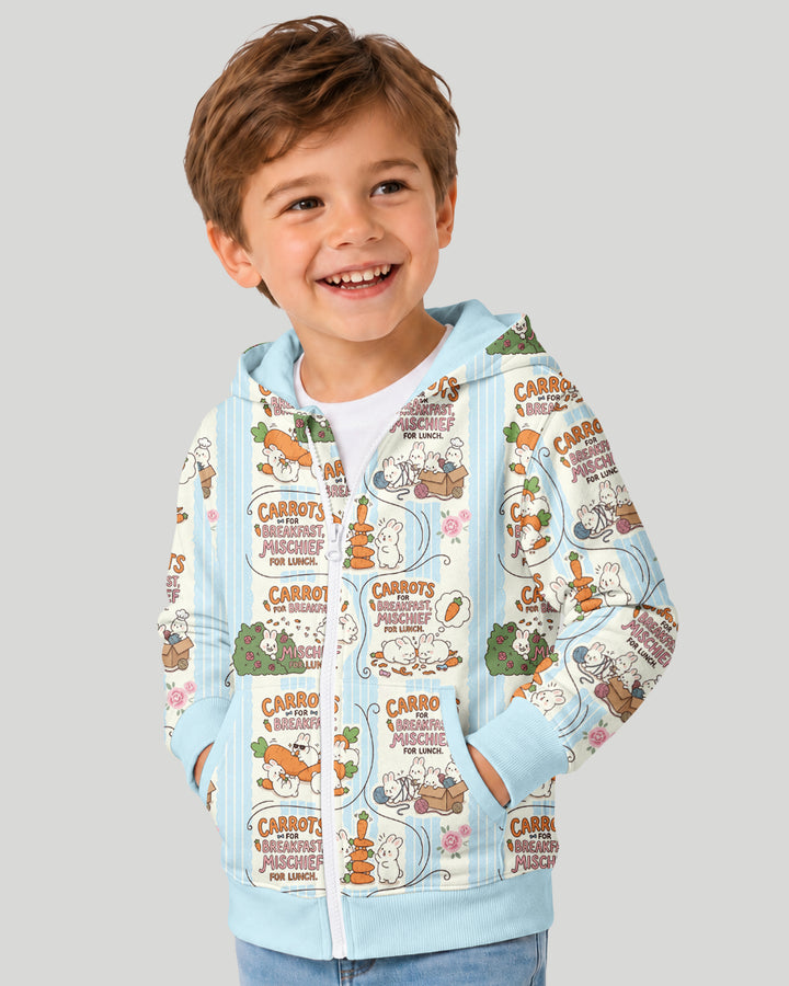 Little Troublemakers Bamboo Zip Hoodie