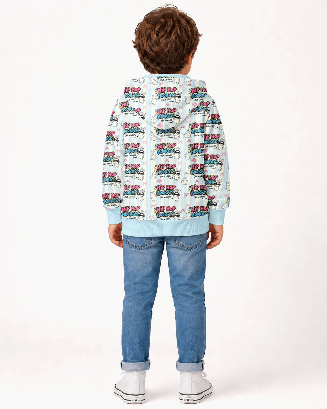 Hip Hop Bunny Bamboo Zip Hoodie