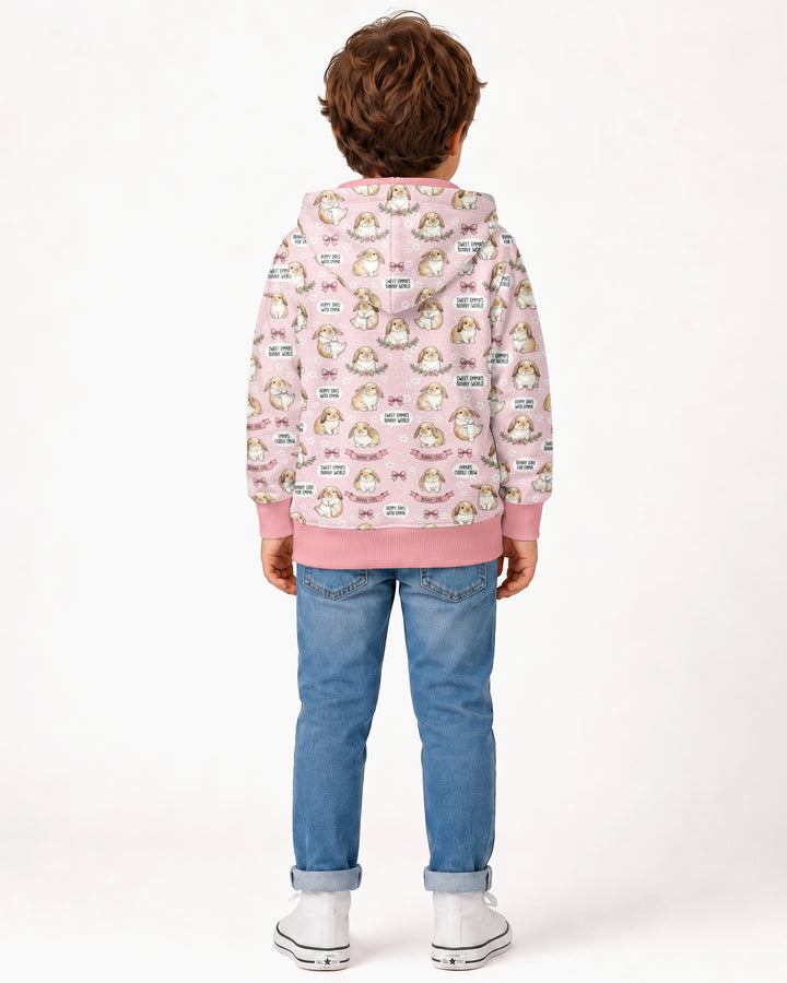 Sweet Bunny Worlds Bamboo Zip Hoodie