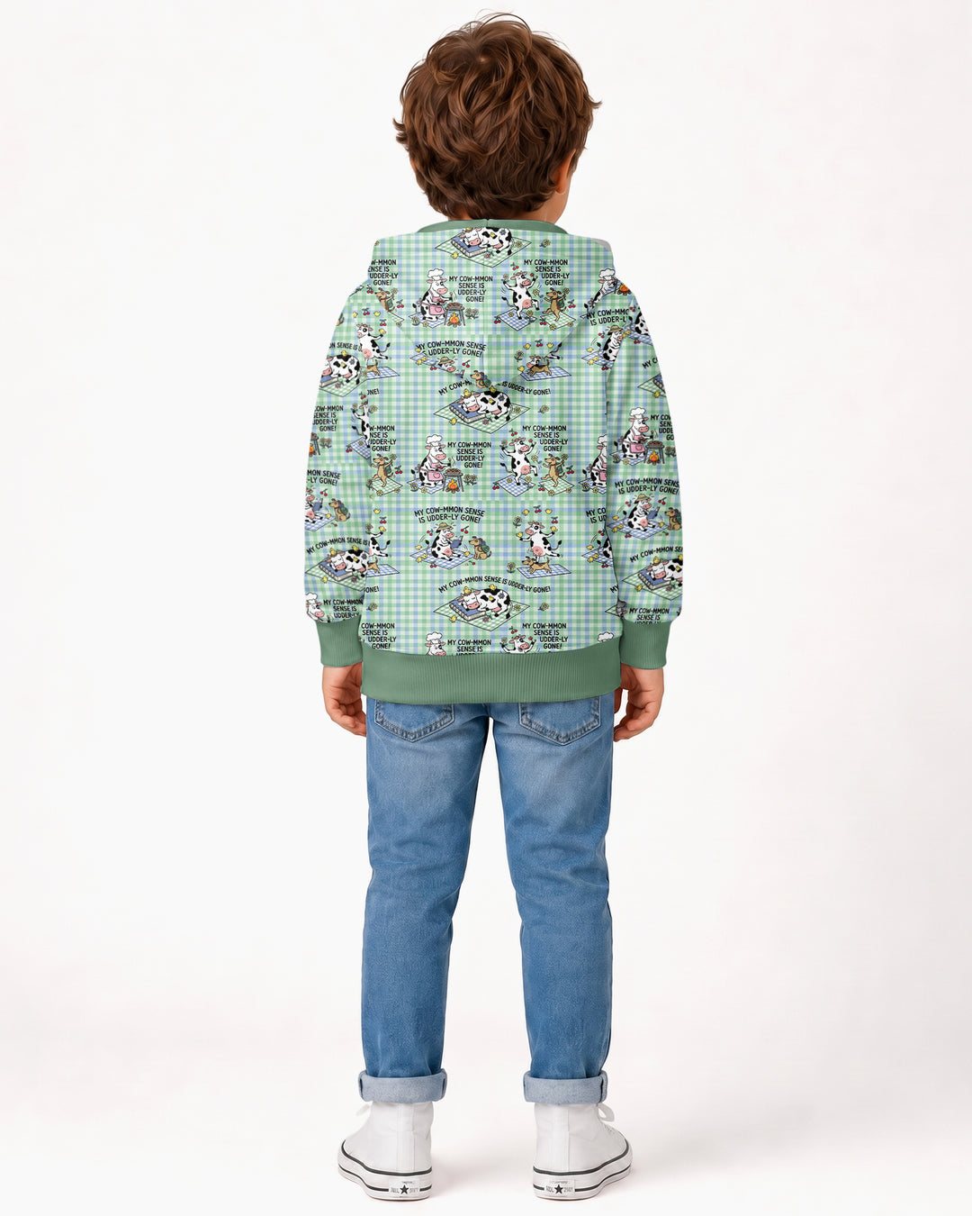 Common Sense Is Udderly Gone Bamboo Zip Hoodie