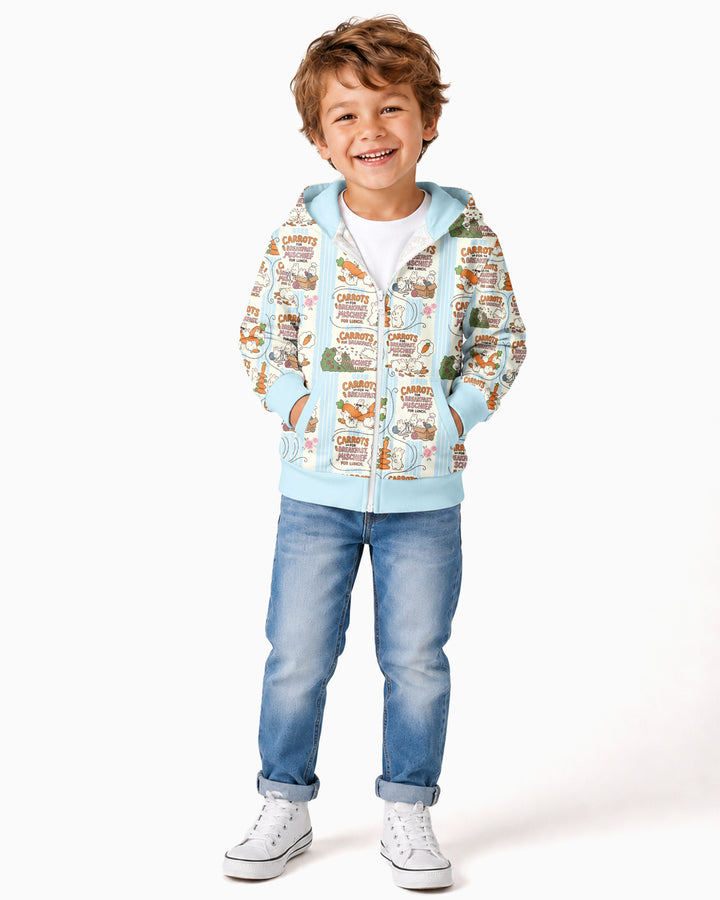 Little Troublemakers Bamboo Zip Hoodie