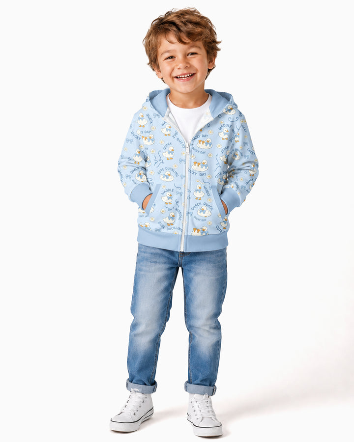 Happy Ducky Day Bamboo Zip Hoodie