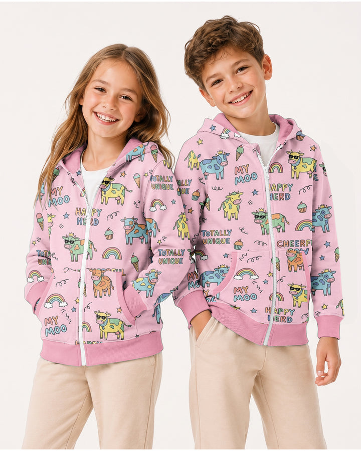 Not Your Ordinary Cow Bamboo Zip Hoodie