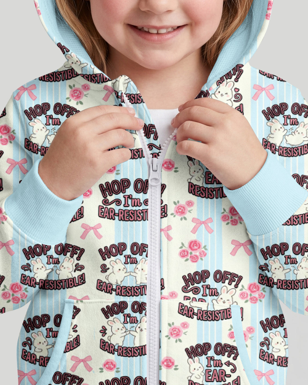Bunny Besties Bamboo Zip Hoodie
