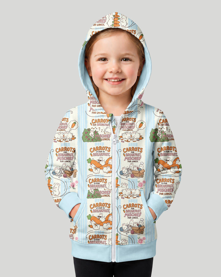 Little Troublemakers Bamboo Zip Hoodie