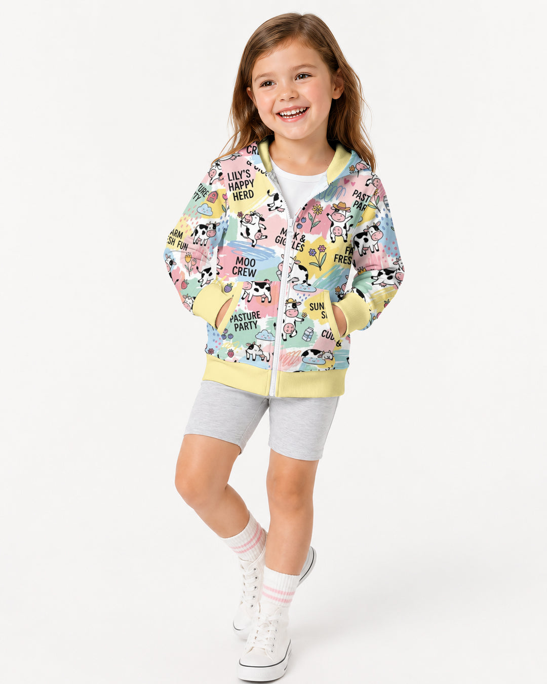 Custom Name Can’t Keep Us In The Barn Bamboo Zip Hoodie