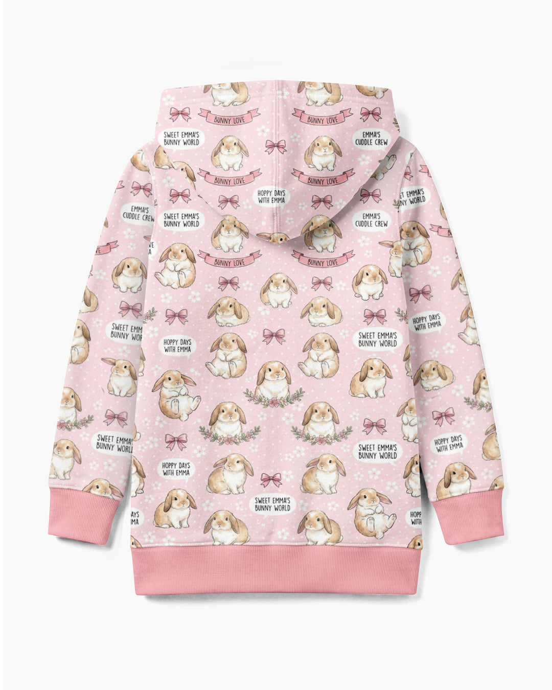 Sweet Bunny Worlds Bamboo Zip Hoodie