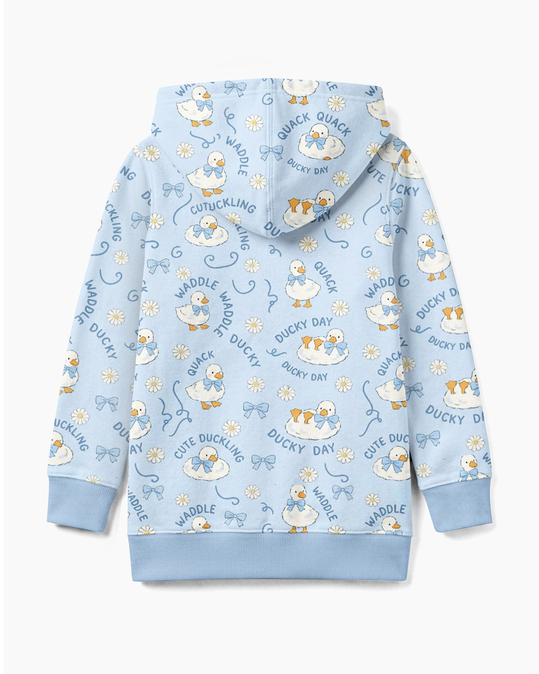 Happy Ducky Day Bamboo Zip Hoodie