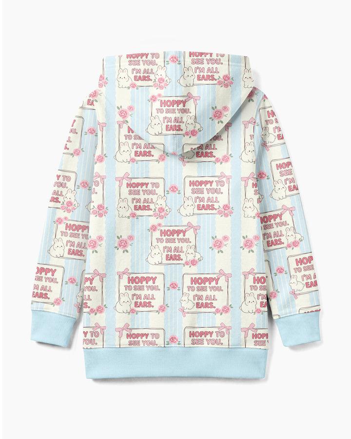 Hoppy To See You Bamboo Zip Hoodie