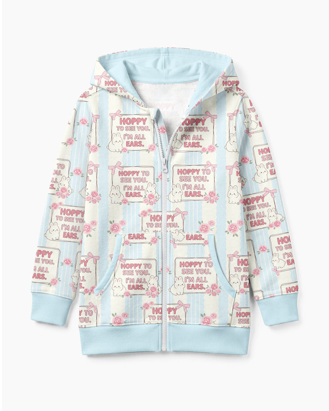Hoppy To See You Bamboo Zip Hoodie