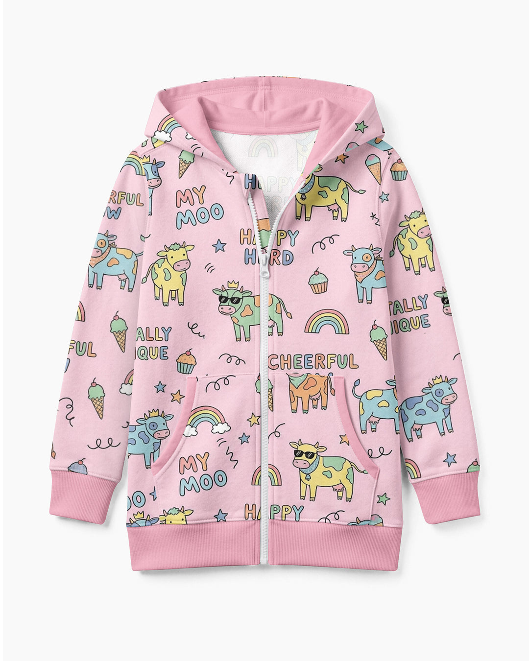 Not Your Ordinary Cow Bamboo Zip Hoodie