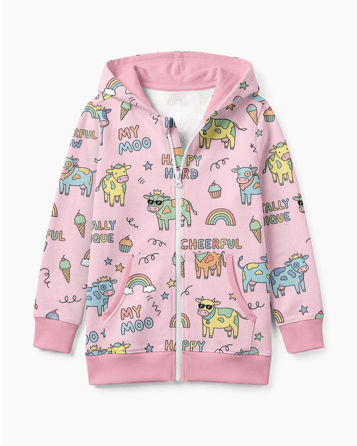 Not Your Ordinary Cow Bamboo Zip Hoodie