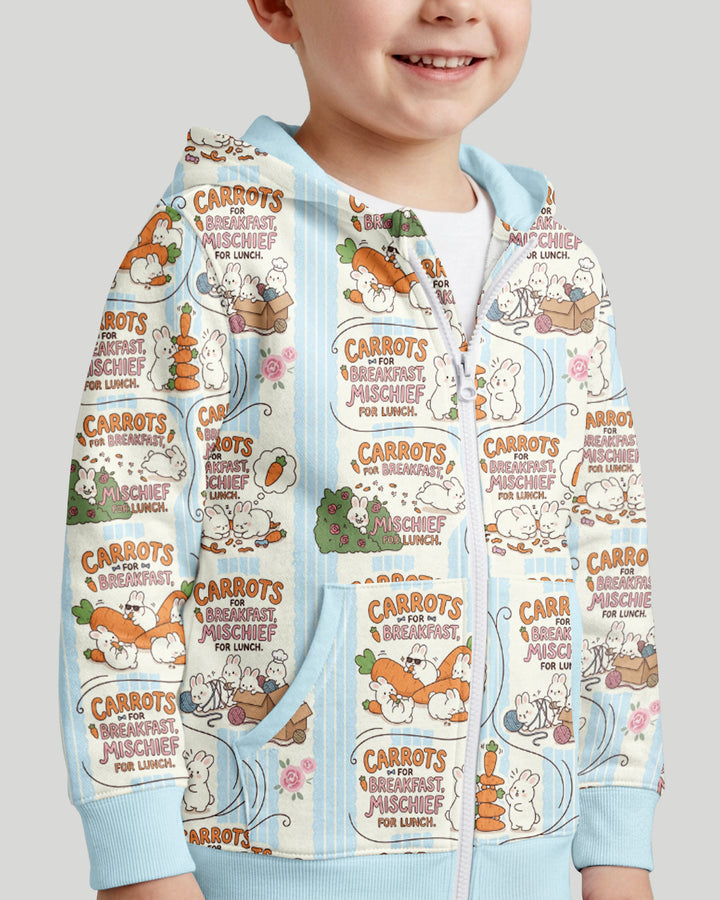 Little Troublemakers Bamboo Zip Hoodie