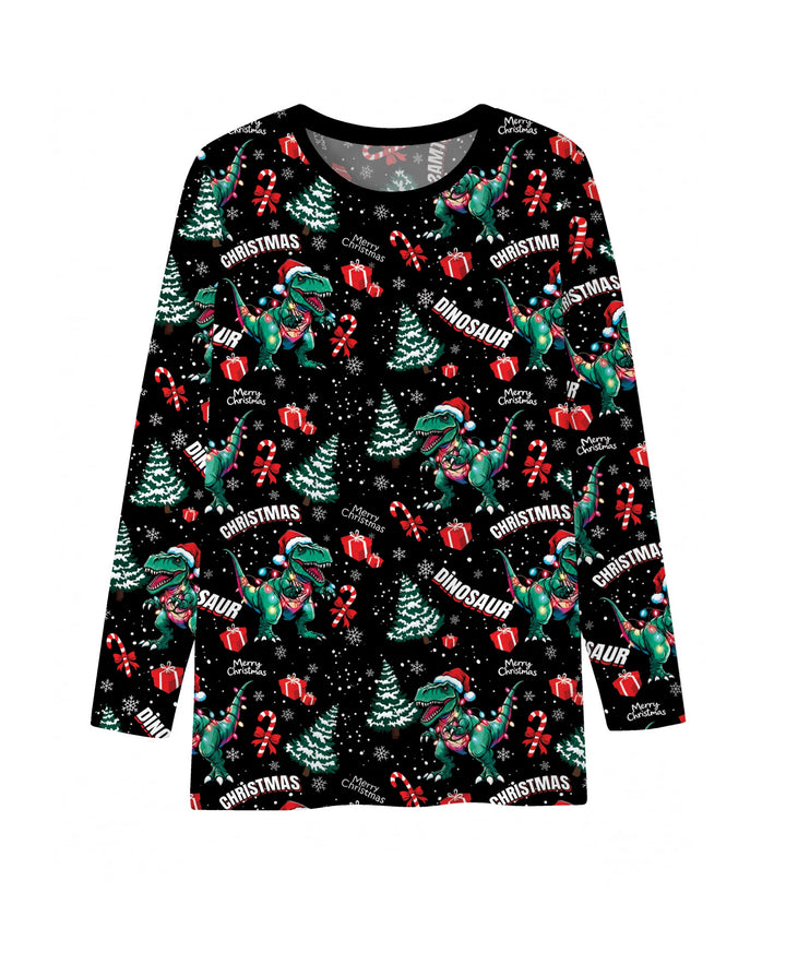 Dinosaur Raw Noel Bamboo Men's Pajama Set