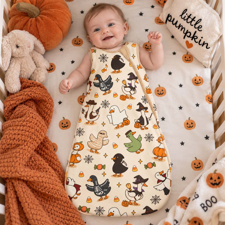 Halloween Goose Parade Bamboo Sleep Bag