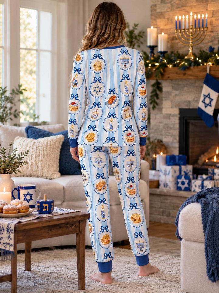Hanukkah Traditions Bamboo Women Pajama Set
