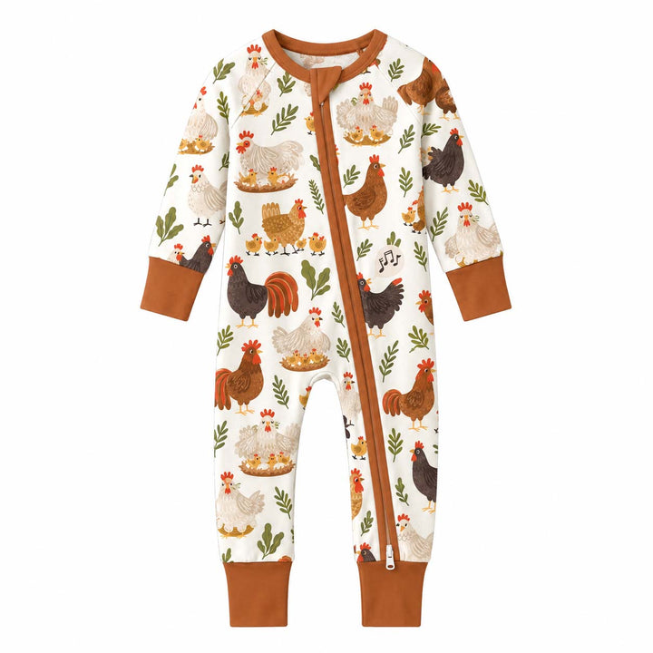 Happy Chicken Family Bamboo Convertible Zippy