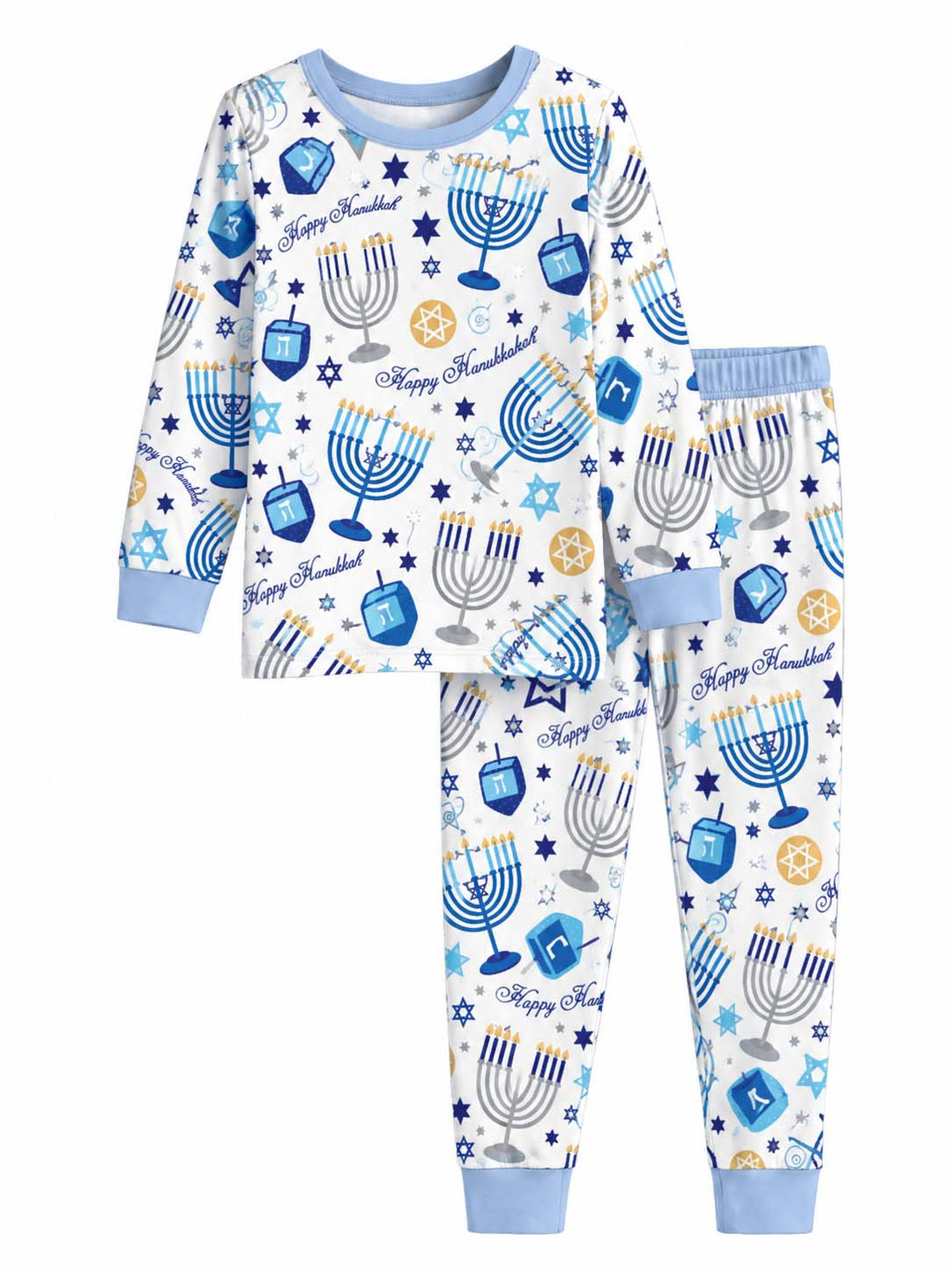 Happy Hanukkah Celebration Bamboo Men's Pajama Set