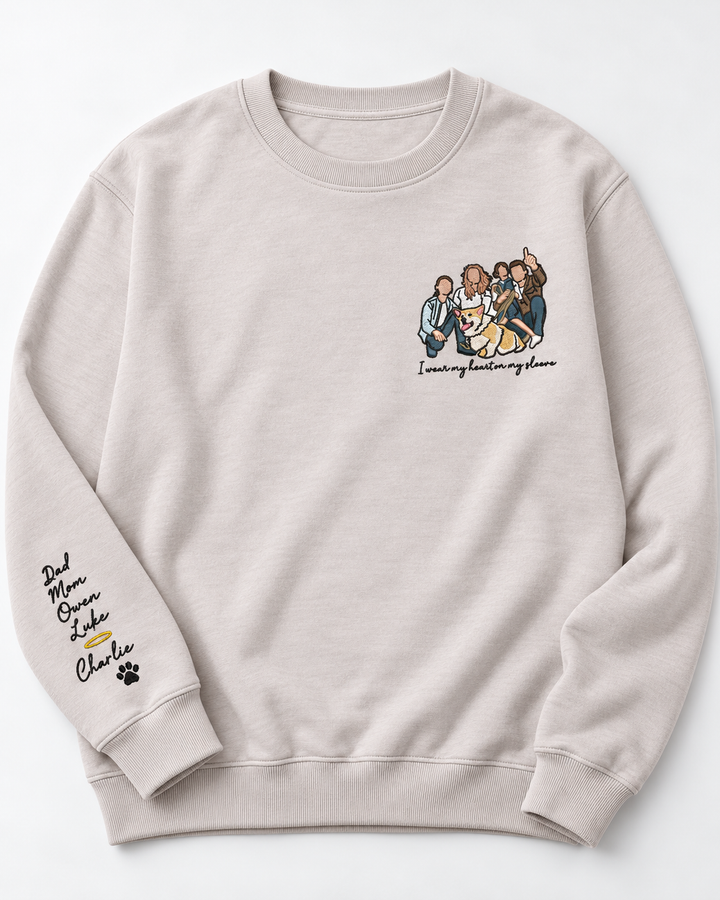 Template Damen-Rundhals-Sweatshirt aus Bambus