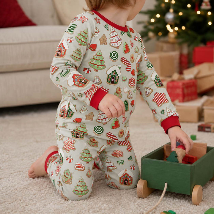 Holiday Cookie Wonderland Bamboo Two Piece Long Sleeve Pajama Set