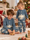 Holy Night Nativity Bamboo Two Piece Long Sleeve Pajama Set