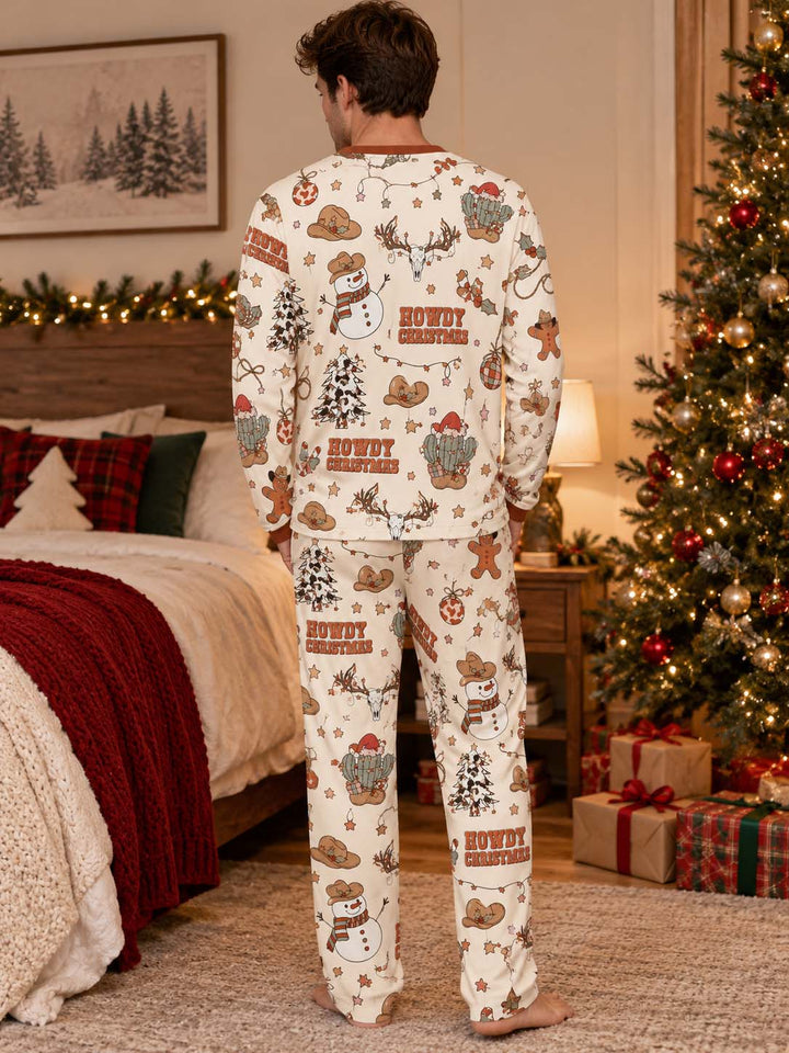 Howdy Christmas Wonderland Bamboo Men's Pajama Set