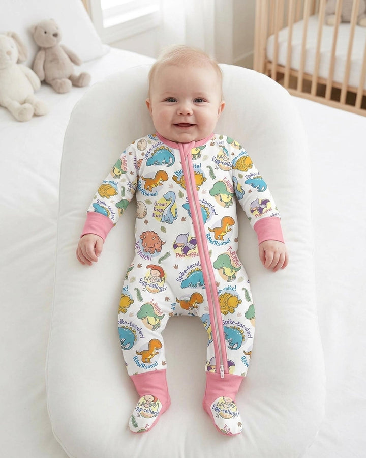 Cute Dinosaur Pun Bamboo Convertible Zippy