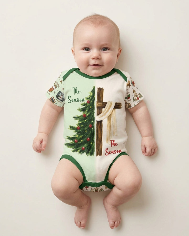 Jesus Is The Reason For The Season Family Matching Bamboo Bodysuit