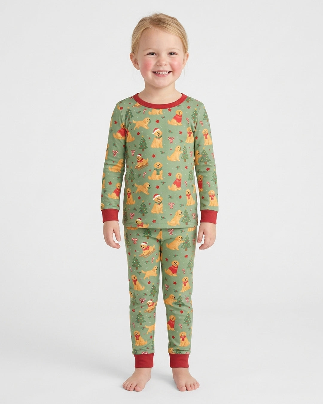 Holiday Dog Bamboo Two Piece Long Sleeve Pajama Set