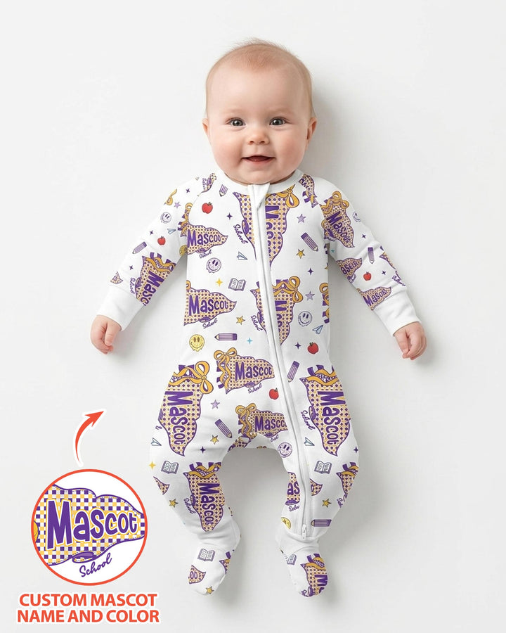 Custom Mascot School Name Bamboo Convertible Zippy