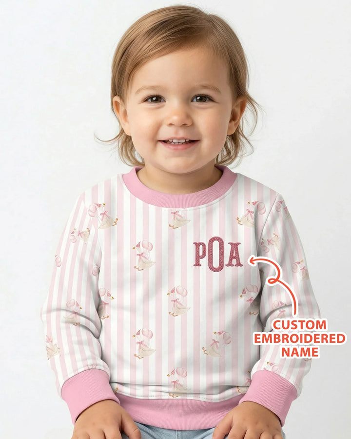 Besticktes Geburtstagskind Bambus Crewneck Sweatshirt mit Wunschnamen