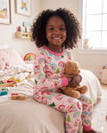 Wild Like My Curls Bamboo Two Piece Long Sleeve Pajama Set
