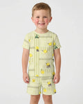 Schlafanzug-Set zweiteilig, kurze Ärmel, kurze Hose, Bambus