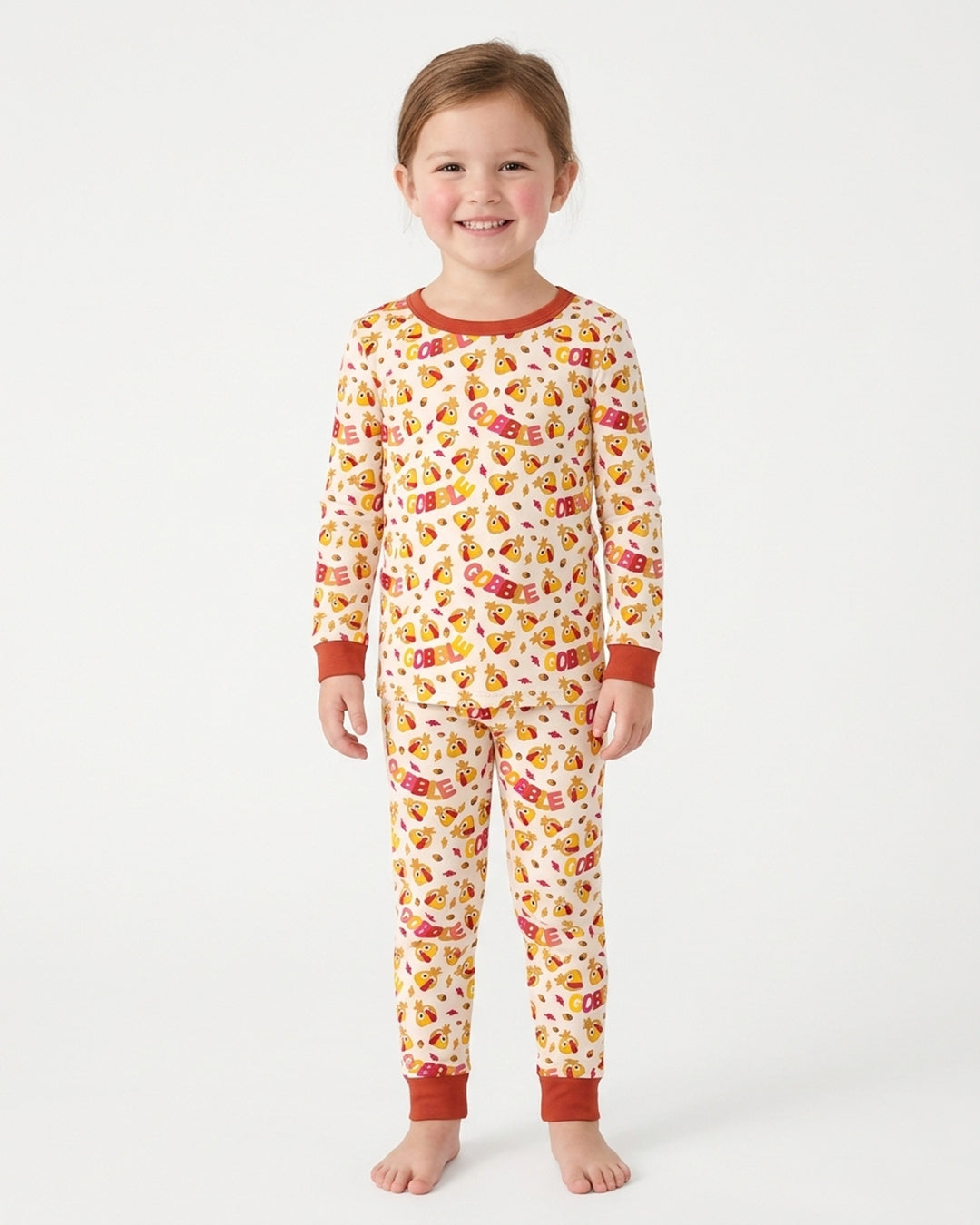 Gobble Gobble Bamboo Two Piece Long Sleeve Pajama Set