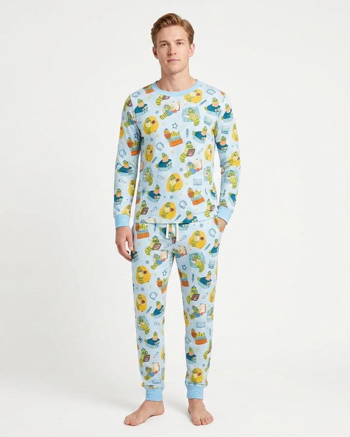 Little Book Worm Family Matching Bamboo Men's Pajama Set