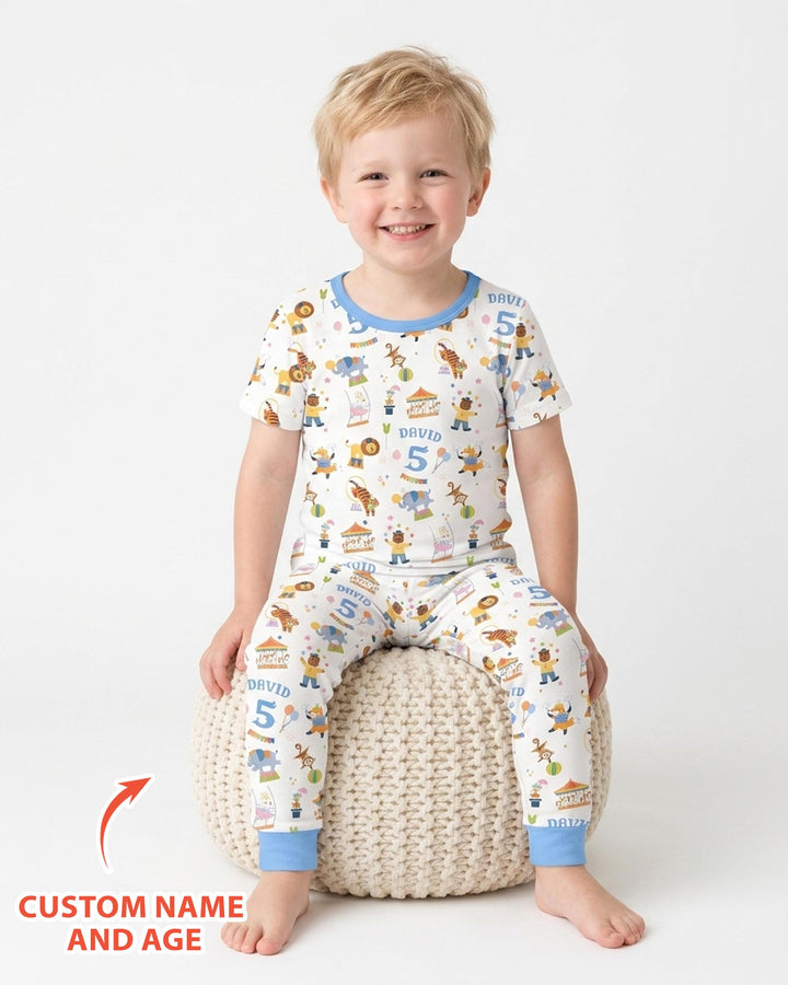 Zweiteiliges, kurzärmliges Pyjama-Set mit Marienkäfern