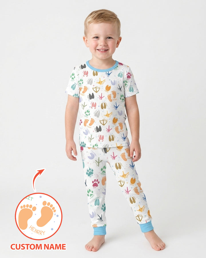 Zweiteiliges, kurzärmliges Pyjama-Set mit Marienkäfern