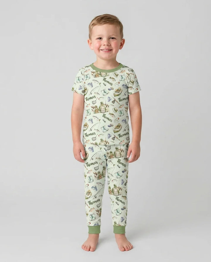 Zweiteiliges, kurzärmliges Pyjama-Set mit Marienkäfern