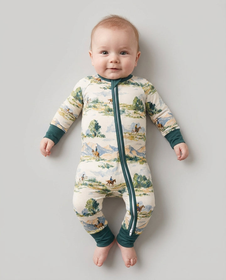Gerippte Babykleidung mit individuellem Foto - Weich &amp; Skizzenhaft