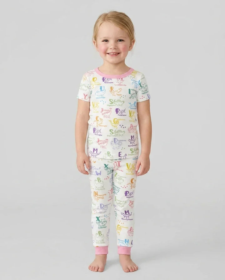 Zweiteiliges, kurzärmliges Pyjama-Set mit Marienkäfern