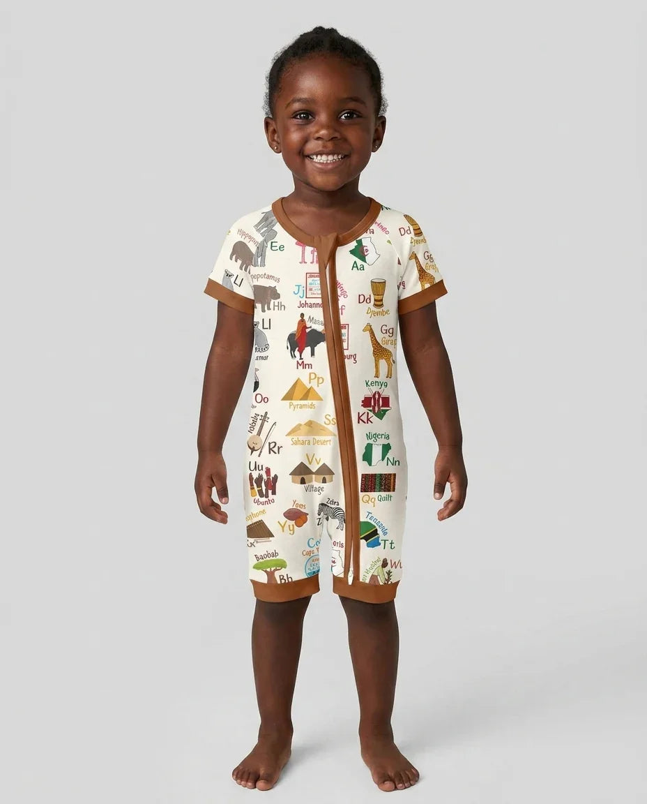 Explore Africa Geography Alphabet Bamboo Shorty Zippy