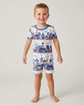 Small Town Freedom USA Bamboo Two Piece Short Sleeve Shorts Pajama Set