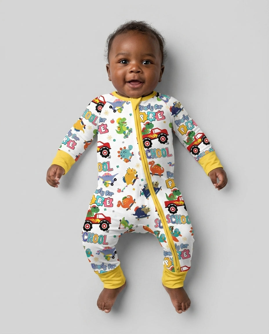 Gerippte Babykleidung mit individuellem Foto - Weich &amp; Skizzenhaft