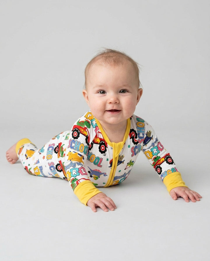 Gerippte Babykleidung mit individuellem Foto - Weich &amp; Skizzenhaft