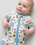 Hooked The Best Dad Daddy & Me Matching Bamboo Shorty Zippy