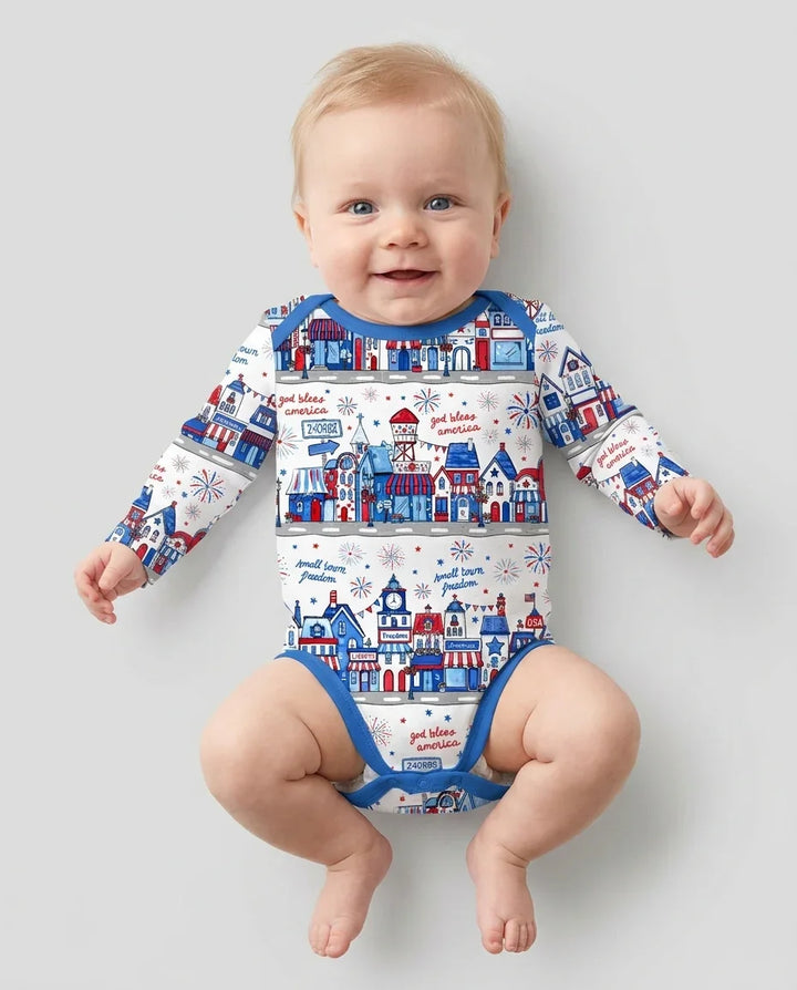 Gerippte Babykleidung mit individuellem Foto - Weich &amp; Skizzenhaft