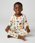 Explore Africa Geography Alphabet Bamboo Two Piece Long Sleeve Pajama Set